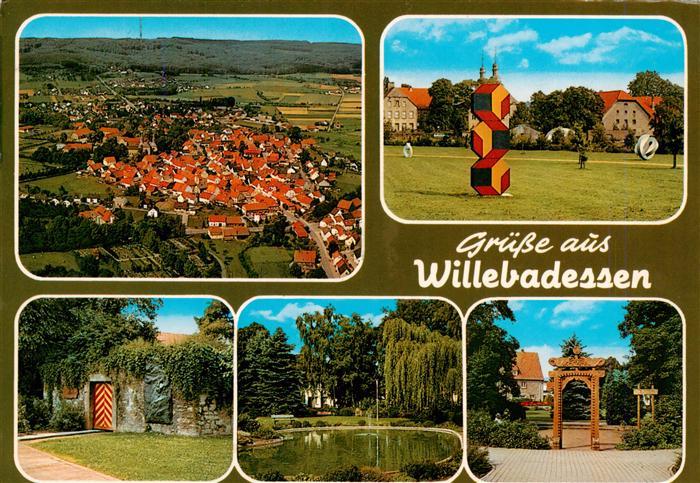 Willebadessen Fliegeraufnahme Park Teilansichten