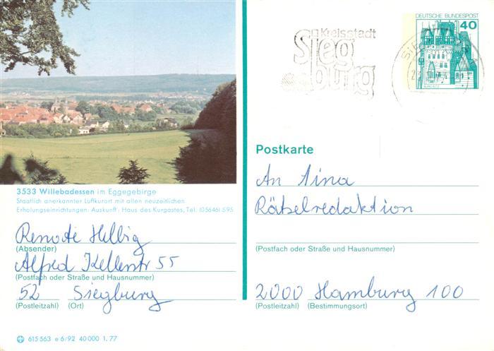 Willebadessen Panorama mit Eggegebirge