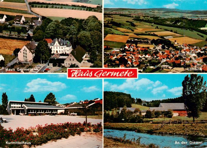 Warburg Westfalen Haus Germete Fliegeraufnahme Kurmittelhaus An der Diemel