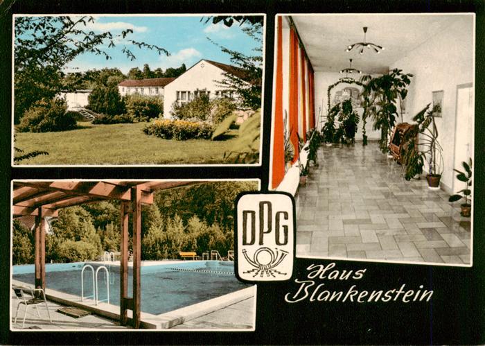 Gladenbach Hessen Fliegeraufnahme Dt Postgewerkschaft Erholungsheim Haus Blanken