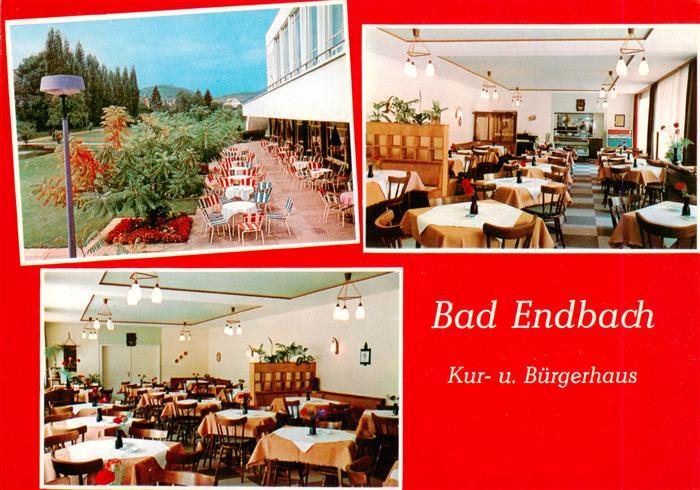Bad Endbach Kur und Buergerhaus Gastraeume Terrasse