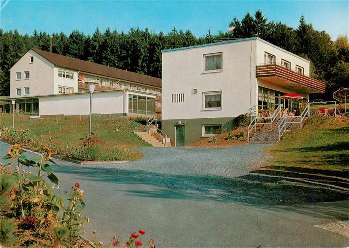 Neukirchen Knuellgebirge Waldsanatorium Urbachtal und Klinik Dr Bartsch KG Cafe