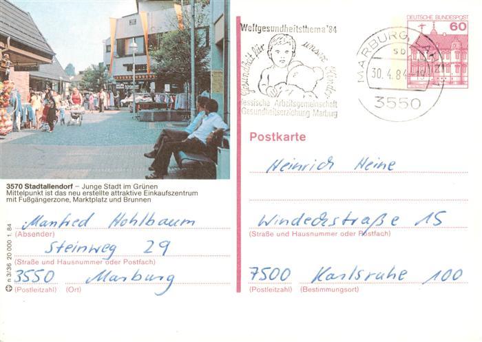 Stadtallendorf Einkaufszentrum mit Fussgaengerzone