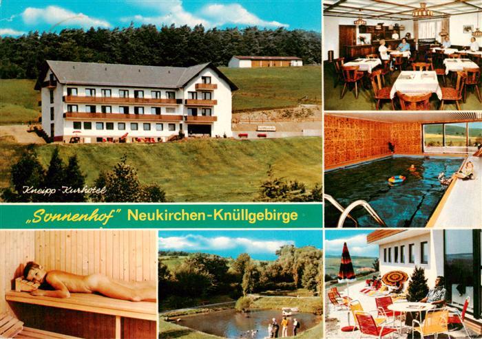 Neukirchen Knuellgebirge Kneipp Kurhotel Sauna Freibad Gastraum Hallenbad Terras