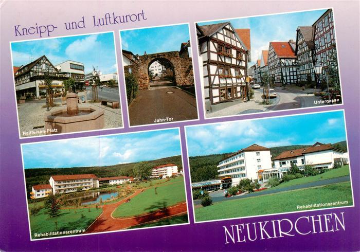 Neukirchen Knuellgebirge Raiffeisen Platz Jahn Tor Untergasse Rehacentrum