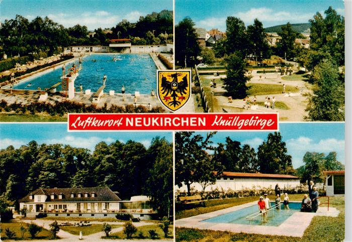 Neukirchen Knuellgebirge Schwimbad Park Sanatorium Wassertreten