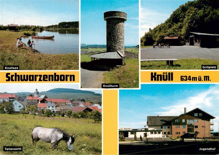 Schwarzenborn  Knuell Knuellsee Knuellturm Grillplatz Teilansicht Jugendhof