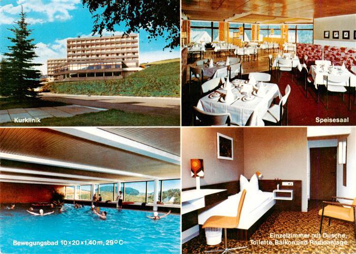 Willingen Sauerland Kurklinik Speisesaal Bewegungsbad Einzelzimmer