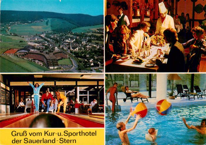 Willingen Sauerland Fliegeraufnahme Kur und Sporthotel der Sauerland Stern Halle
