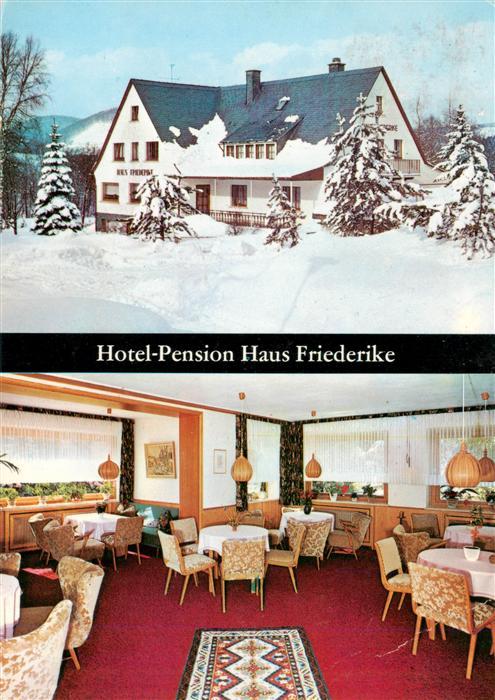Stryck Hotel Pension Haus Friederike Gastraum