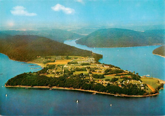 Scheid Halbinsel Hessen Fliegeraufnahme