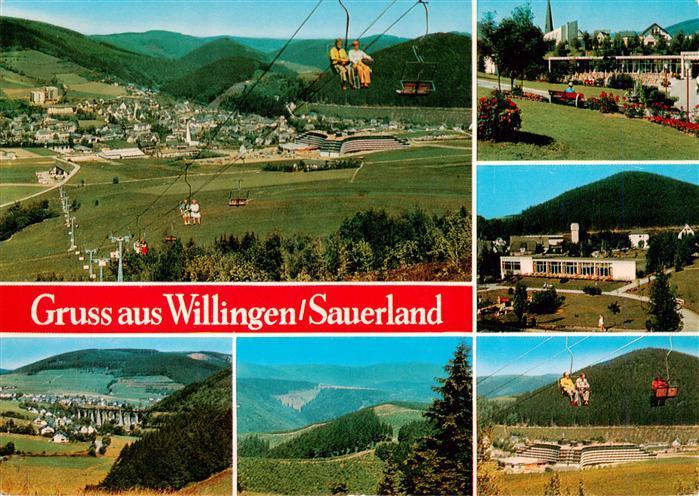 Willingen Sauerland Panorama Sesselbahn Parkanlagen Kurhaus Landschaft Viadukt