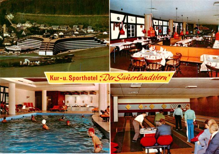 Willingen Sauerland Kur- und Sporthotel Der Sauerlandstern Restaurant Kegelbahn