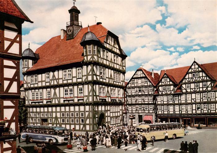 Melsungen Fulda Fachwerk-Rathaus 16. Jhdt. Altstadt