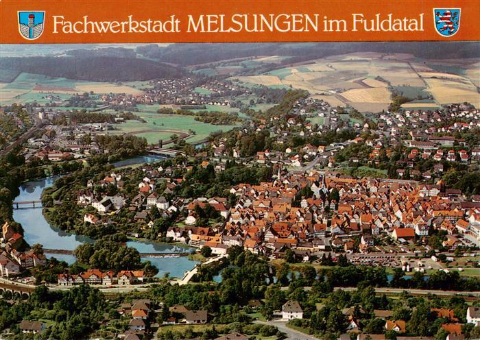 Melsungen Fulda Panorama Fachwerkstadt im Fuldatal