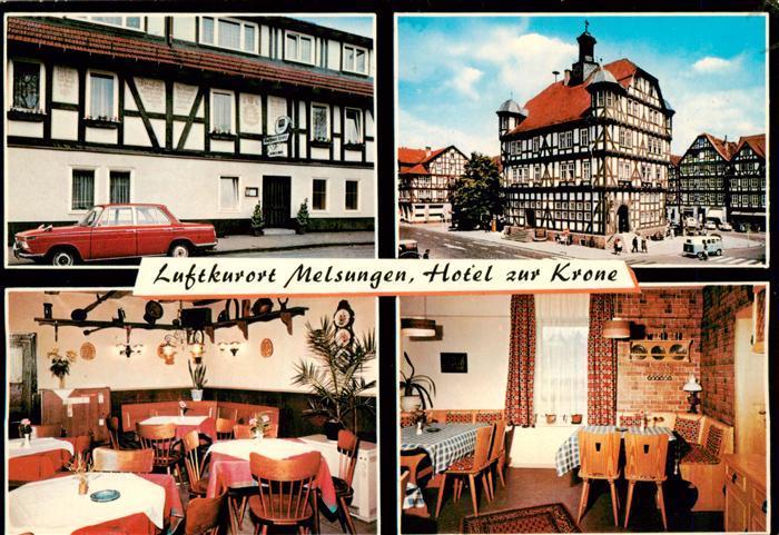 Melsungen Fulda Hotel zur Krone Restaurant Fachwerk-Rathaus Altstadt