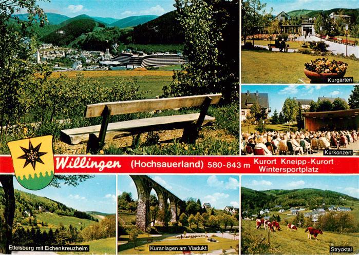 Willingen Sauerland Panorama Kurgarten Kurkonzert Ettelsberg Eichenkreuzheim Kur
