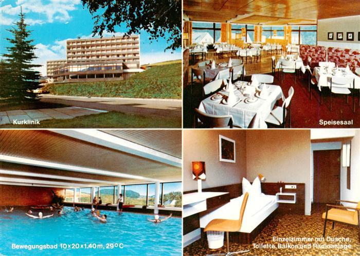 Willingen Sauerland Kurklinik Hochsauerland Speisesaal Bewegungsbad Patientenzim
