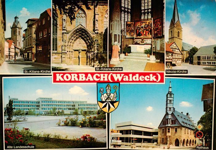 Korbach Kirchen Portal Altar Rathaus Alte Landesschule