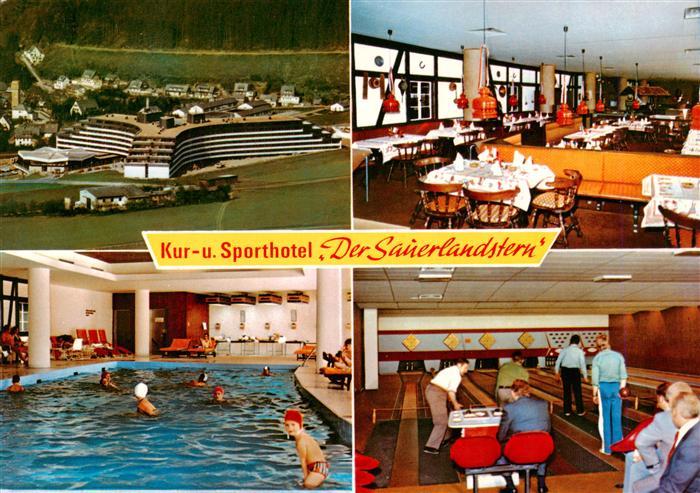 Willingen Sauerland Kur- und Sporthotel Der Sauerlandstern Restaurant Kegelbahn