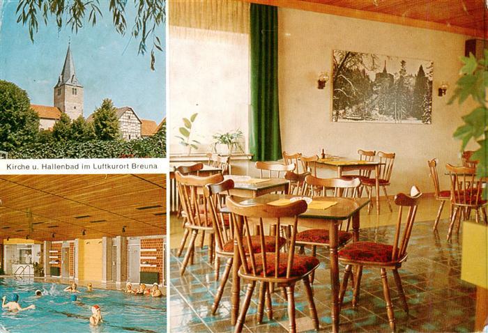 Breuna Hessen Kirche und Hallenbad Hotel Restaurant Sonneneck