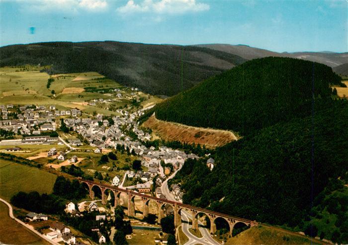 Willingen Sauerland Fliegeraufnahme mit Viadukt