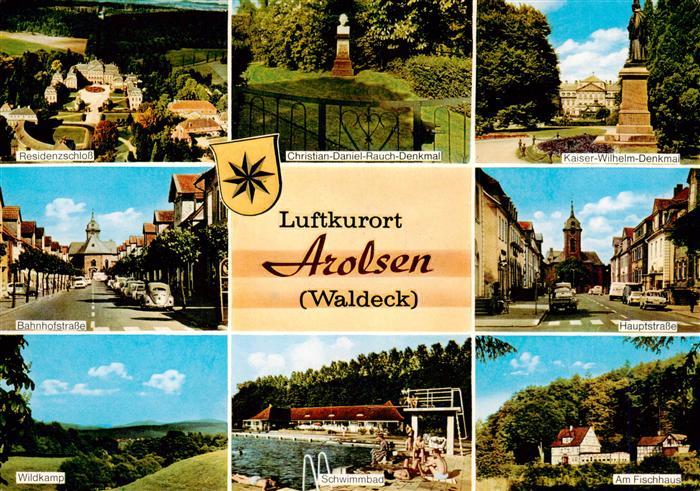 Arolsen Bad Residenzschloss Christian Daniel Rauch Denkmal Kaiser Wilhelm Denkma