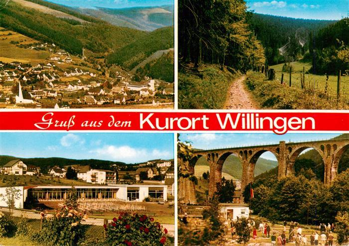 Willingen Sauerland Fliegeraufnahme Waldweg Panorama Viadukt