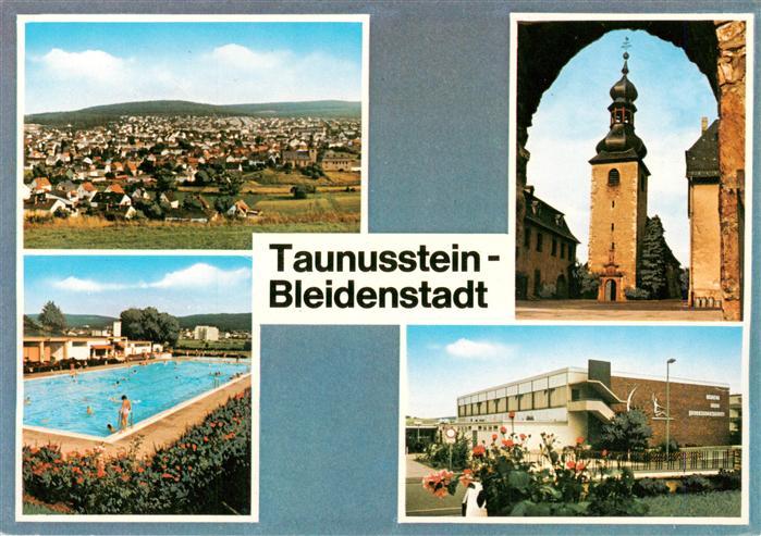 Bleidenstadt Taunusstein Panorama Schwimmbad Kirche Sport und Jugendzentrum