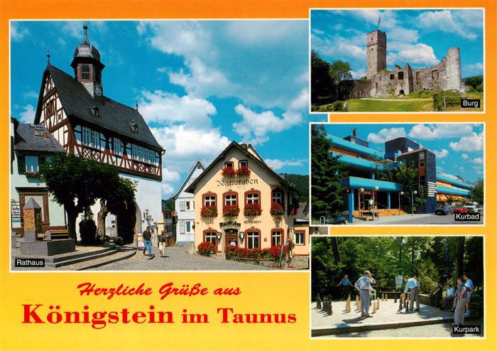 Koenigstein  Taunus Rathaus Burg Kurbad Kurpark