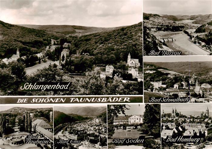 Schlangenbad Taunus Panorama Bad Nassau Bad Schwalbach Bad Nauheim Bad Ems Bad S
