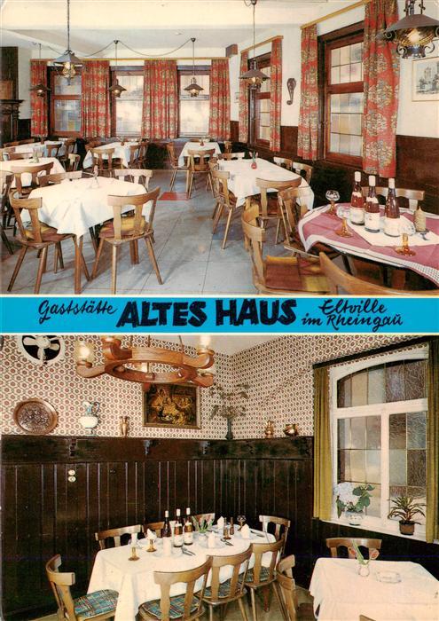 Eltville Rhein Gaststaette Altes Haus Gastraeume