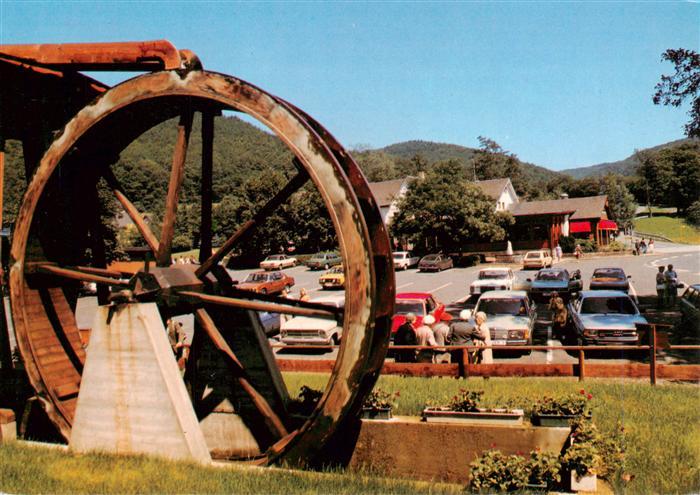 Lorch Rheingau Restaurant Cafe Laukenmuehle im Wispertal Muehlrad