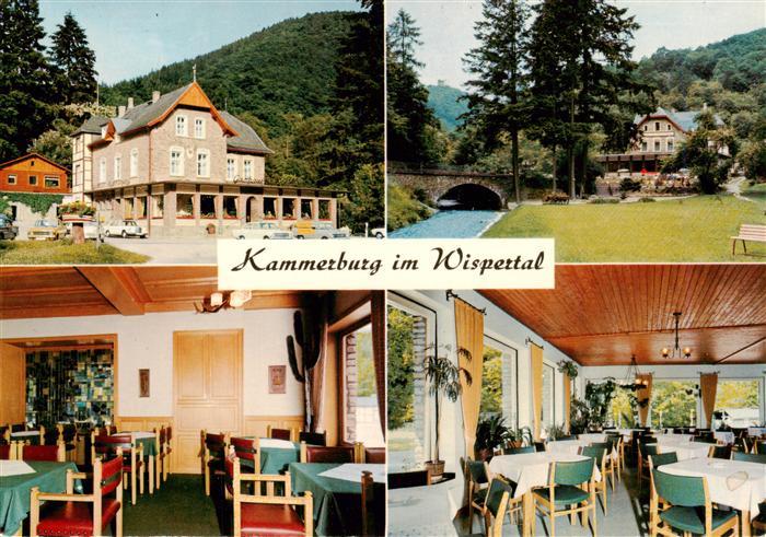 Lorch Rheingau Waldhotel Cafe Restaurant Kammerburg im Wispertal Gastraeume