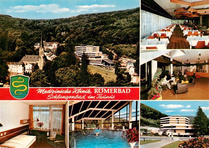 Schlangenbad Taunus Medizinische Klinik Roemberbad Speisesaal Foyer Zimmer Halle