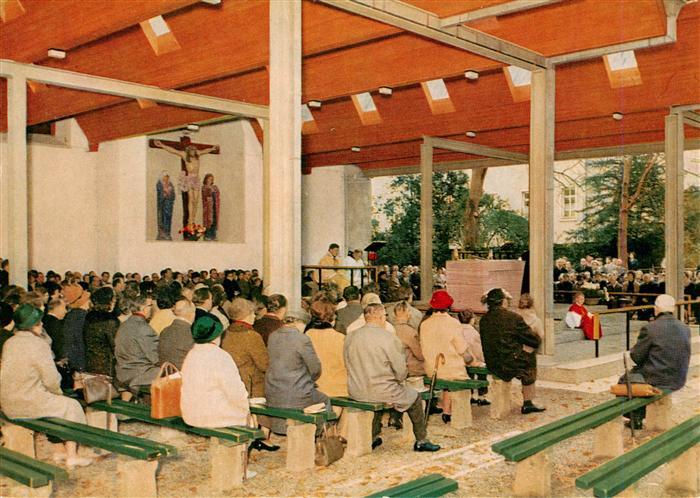 Marienthal Geisenheim Pilgerplatz mit ueberdachter Altarinsel