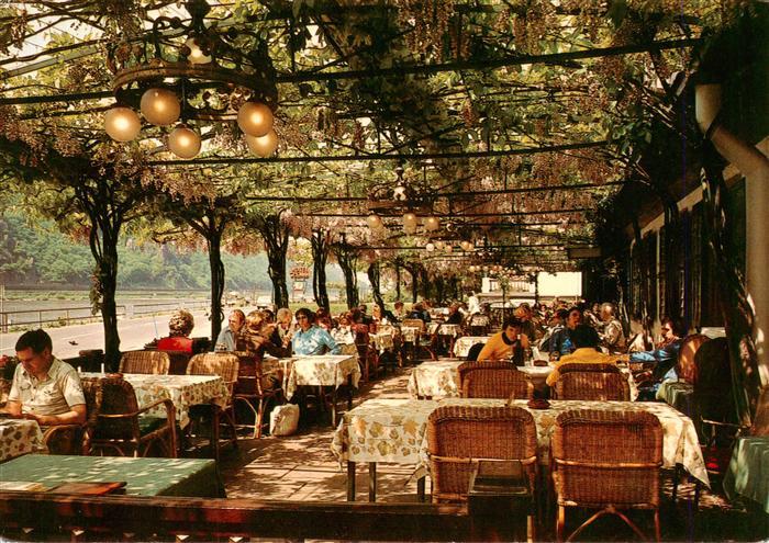 Assmannshausen Rhein Gasthof Krone Terrasse