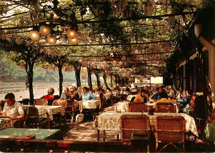 Assmannshausen Rhein Gasthof Krone Terrasse