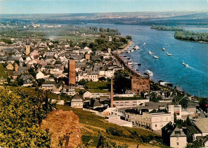 Ruedesheim am Rhein Fliegeraufnahme