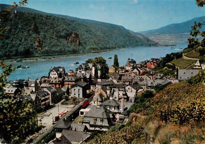 Assmannshausen Rhein Panorama mit Jugoslawien Express