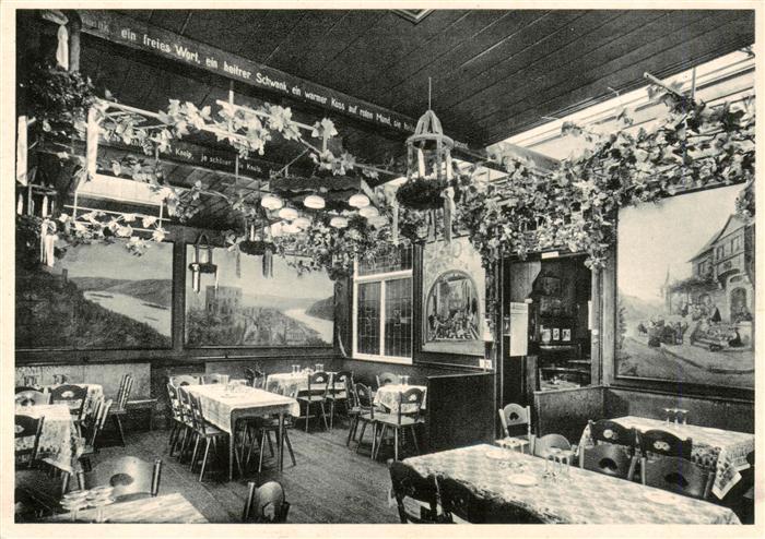 Ruedesheim am Rhein Der Drosselhof Gastraum