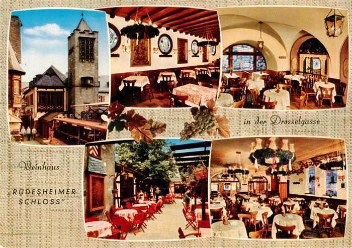 Ruedesheim am Rhein Weinhaus Ruedesheimer Schloss Gastraeume