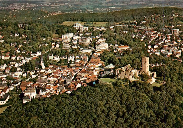 Koenigstein  Taunus Fliegeraufnahme mit Burgruine
