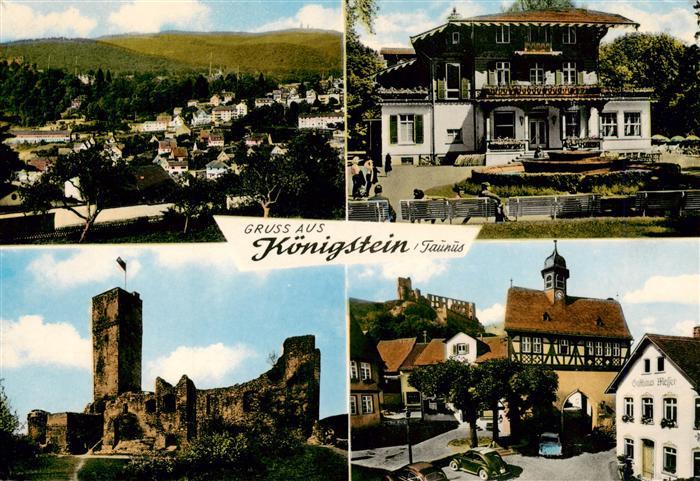 Koenigstein  Taunus Panorama Sanatorium Burgruine Ortspartie