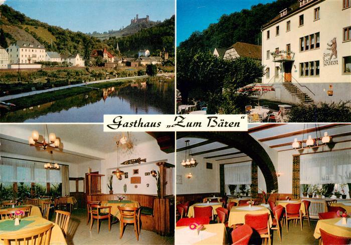 Balduinstein Gasthaus Zum Baeren Gastraeume Lahnpartie