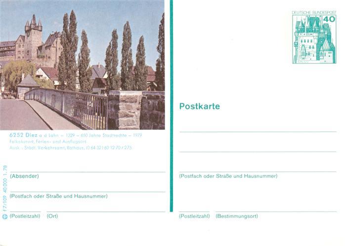 Diez Lahn Schloss Bruecke