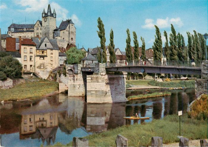 Diez Lahn Lahnpartie mit Schloss