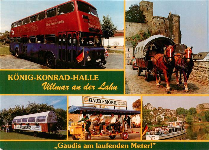 Villmar Koenig Konrad Halle Bus Pferdebus Gaudi Mobil Lahnfaehre