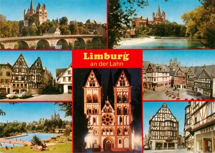 Limburg  Lahn Dom Lahnpartie Marktplatz Freibad Kirche Fachwerkhaus