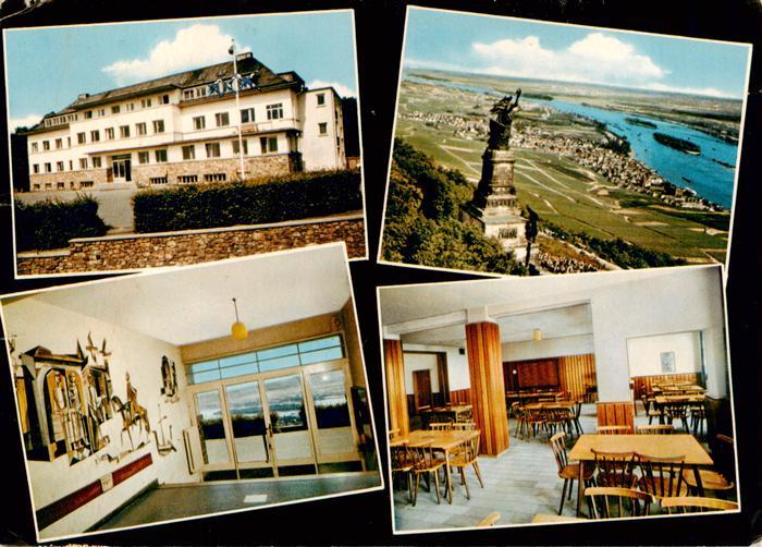 Ruedesheim am Rhein Jugendherberge Gastraeume Denkmal Panorama
